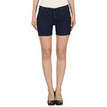 Miss Wow Basic Denim Short for Women (BLU1084_BLUE_34)
