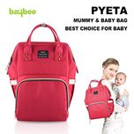 Baybee Premium Wide Open Designer Baby Diaper Backpack / Multi-Function Waterproof Tote Bag Stroller Straps, Travel Bag, Nappy Changing Bag & Insulated Pocket For Mom