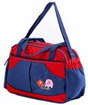 NOVICZ Diaper Bag Multi Compartment Mother Bag for Baby Care with Diaper Changing Mat (Blue-RED)