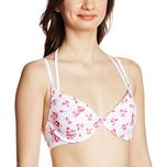 Amante Padded Wired Halter T Shirt Bra (BRA50301_Floral Print-White_32C)