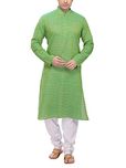 RG Designers Green Kurta pyjama Set