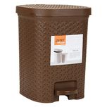 Jaypee Plus Dispose All Square Plastic Pedal Bin, 7 Liter, Brown