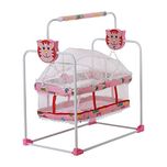 NHR Baby Cradle cum Cot with Mosquito Net (Red)