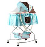 Baybee Scarlet Swing Detachable Multipurpose Baby Cradle (Blue)