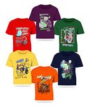 Kiddeo Kids Boy Tshirts(Pack of 6) -6C-Tshirts-03-ML-7-8