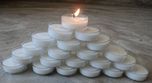 Pure Source India 100 pcs pack of Premium quality Tea Light Candles smokeless 3.5 hrs burning .coming in poly carbonate transparent holder fire retardant Premium quality .