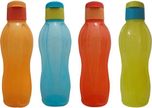 Tupperware Tupperware OPAQUE FlipTop 1 litter Water Bottles 4 pcs 1000 ml Bottle(Pack of 4, Red, Orange, Blue, Yellow)
