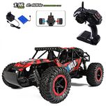 MousePotato 1:16 Scale High Speed Off Road Monster Truck Racing Car (RED)
