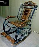 Worthy Wooden & Iron Rocking Chair (Multi-Color)