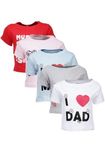 Goodway Infants Mom & Dad Theme Combo Pack of 5 T-Shirts - 3-6 Months