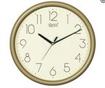 Ajanta Quartz Plastic Wall Clock (26.2 cm x 26 cm x 3.8 cm, Ivory)