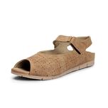 Meriggiare Women Beige Synthetic Flats 37 EU