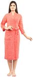 FeelBlue Cotton Bathrobe- Gajri (Full)