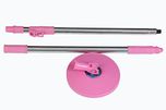 Mop 360 Spin Cleaning Stainless Steel Rod Set(Pink)