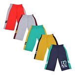 Provalley 100% cotton Multicolored Printed Shorts For Boys- Pack of 5