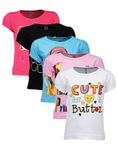 Goodway Junior Girls 5 Pack Attitude Theme Combo Pack of 5 T-Shirts - 2-3 Years
