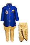 JBN Creation Boys Indo Western with Dhoti and Breeches Combo Set of 3 (VASBCO017_32_Blue_7-8 Years)