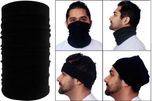 Jazzmyride Multifunctional Headwrap or Scarf-Night Party Mask(Black, Pack of 1)