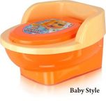 Online Choice Baby Toilet Training Potty Seat with Upper Closing Lid and Removable Bowl (Peach)