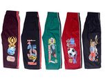 Devil Boys 3/4Th Cotton Capri Kids Shorts 5Pcs Pack With Five Different Colours (4-5Yrs)