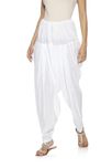 Utsa White Solid Patiala Salwar