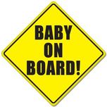 BABY ON BOARD baby safety sign car sticker 5