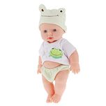 Imported Realistic Silicone Baby Doll Vinyl Real Life Lifelike Baby Boy in Green