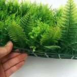 Magideal 40*60cm Artificial Plants Wall Fake Lawn Faux Creepers Leaf Grass w/ Blossom