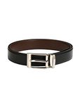 Pacific Gold Men Black & Brown Reversible Leather Belt (35-39)