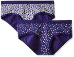 Amante Stretch Cotton Hipster Brief (Pack of 2) (PPK18305_Pk 06) Dark Base_M