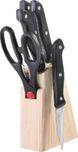 Renberg Stainless Steel Knife Set, 6-Pieces, Black