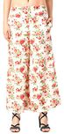NITIKALI Ladies Printed Poly Crepe Palazzo with Short Style Inner Lining & 20 inch Wide Bottom