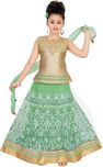 Saarah Girls Lehenga Choli Ethnic Wear Self Design Lehenga Choli