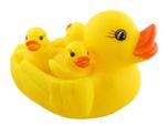 My Angel Rubber Duckies Bath Toys, Multi Color (Set of 4)