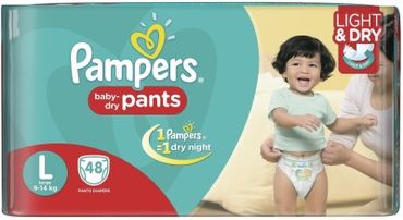 pampers pants large 48