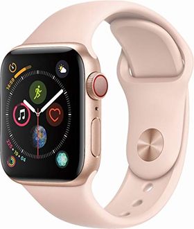 Apple Watch Series 4 GPS Cellular Gold Aluminum Case with Pink Sand Sport Band 44mm