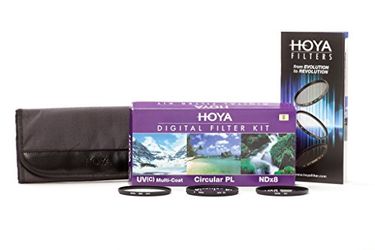 Hoya Digital 62mm HMC Filter Kit (C-PL/UV (C)/NDx8)
