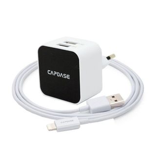 Capdase TKCB-CK02-EU Dual USB Wall Charger and Lightning Cable