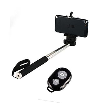 Smiledrive Universal Mobile holder Monopod with Bluetooth Remote Shutter Clicker