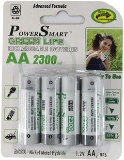 Power Smart FTT-12 AA Rechargeable Batteries (4Pcs)
