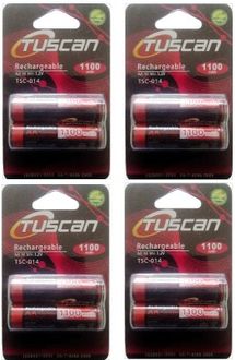 Tuscan AA Ni-Mh 1.2v 1100mAh (Pack Of 4) Rechargeable Battery