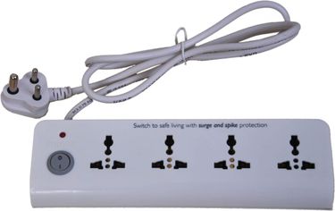 Philips 6A 4 Socket Spike Surge Protector (1.5Mtr)