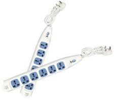 Oreva Power link JCPL-3337 3 Pin 6 Socket Spike Surge Protector