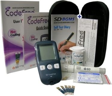 SD Check Codefree Glucometer (With 110 Strips)