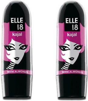 Elle 18 Kajal (Pack Of 2, Black )