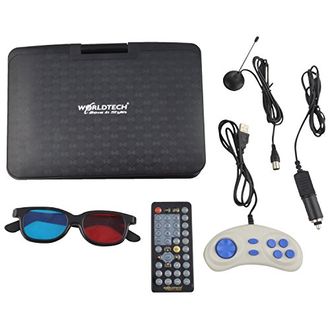 Worldtech Portable DVD Player with 9.8 Inch TFT Monitor