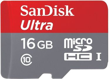 SanDisk Ultra 16GB MicroSDHC Class10 (30MB/s) UHS-1 Memory Card