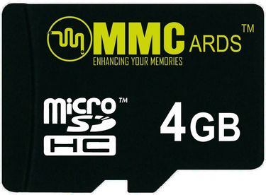 MMCards 4GB MicroSDHC Memory Card