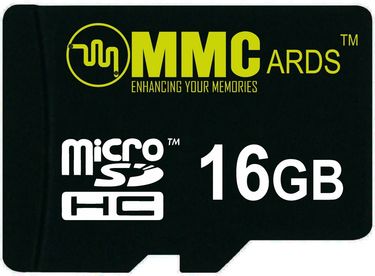 MMCards 16GB MicroSDHC Class 10 Memory Card