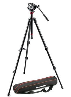 Manfrotto MVH500AH,755XBK Lightweight fluid video system /MDeVe Aluminum Tripod